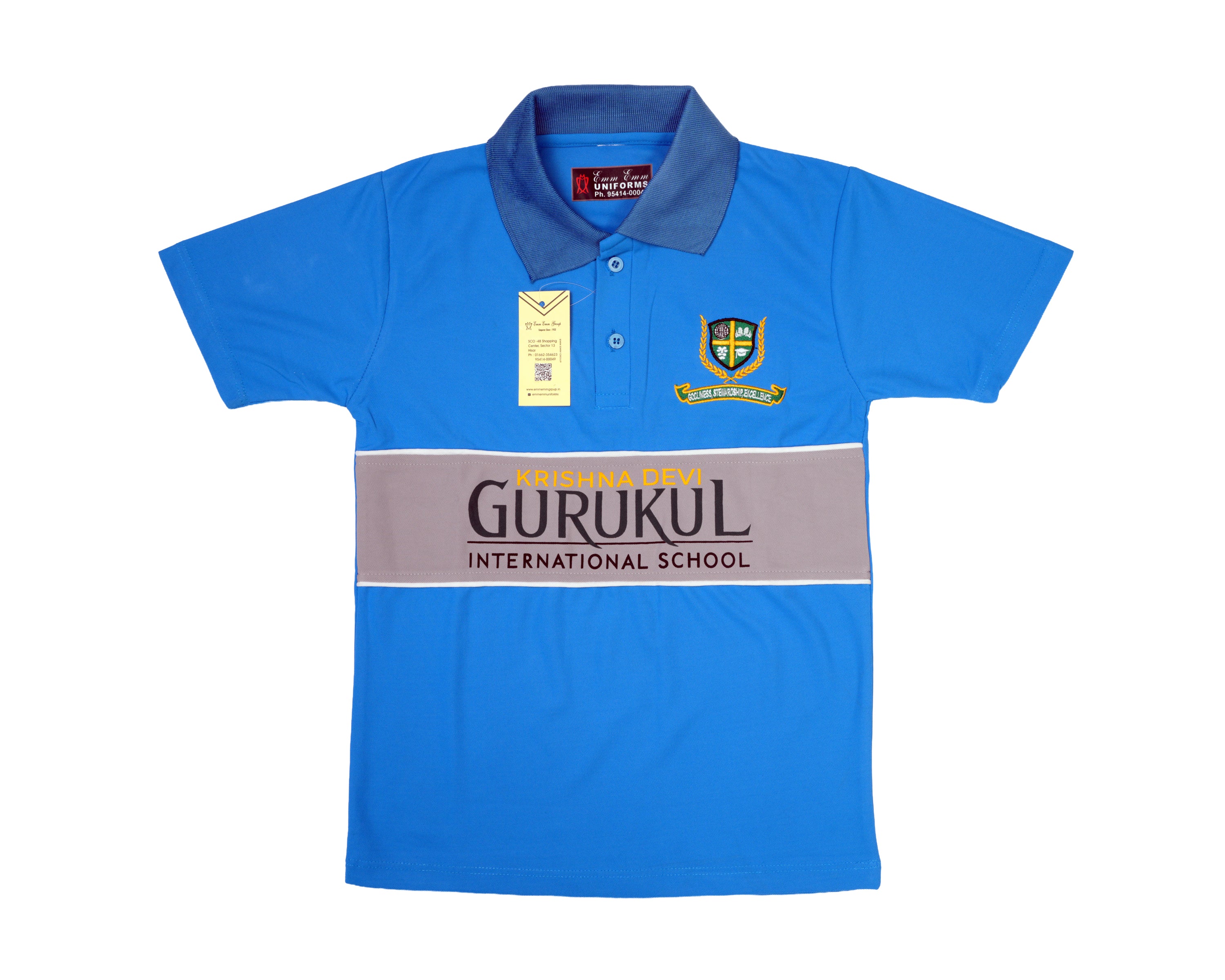T-Shirt House Blue  - Gurukul School