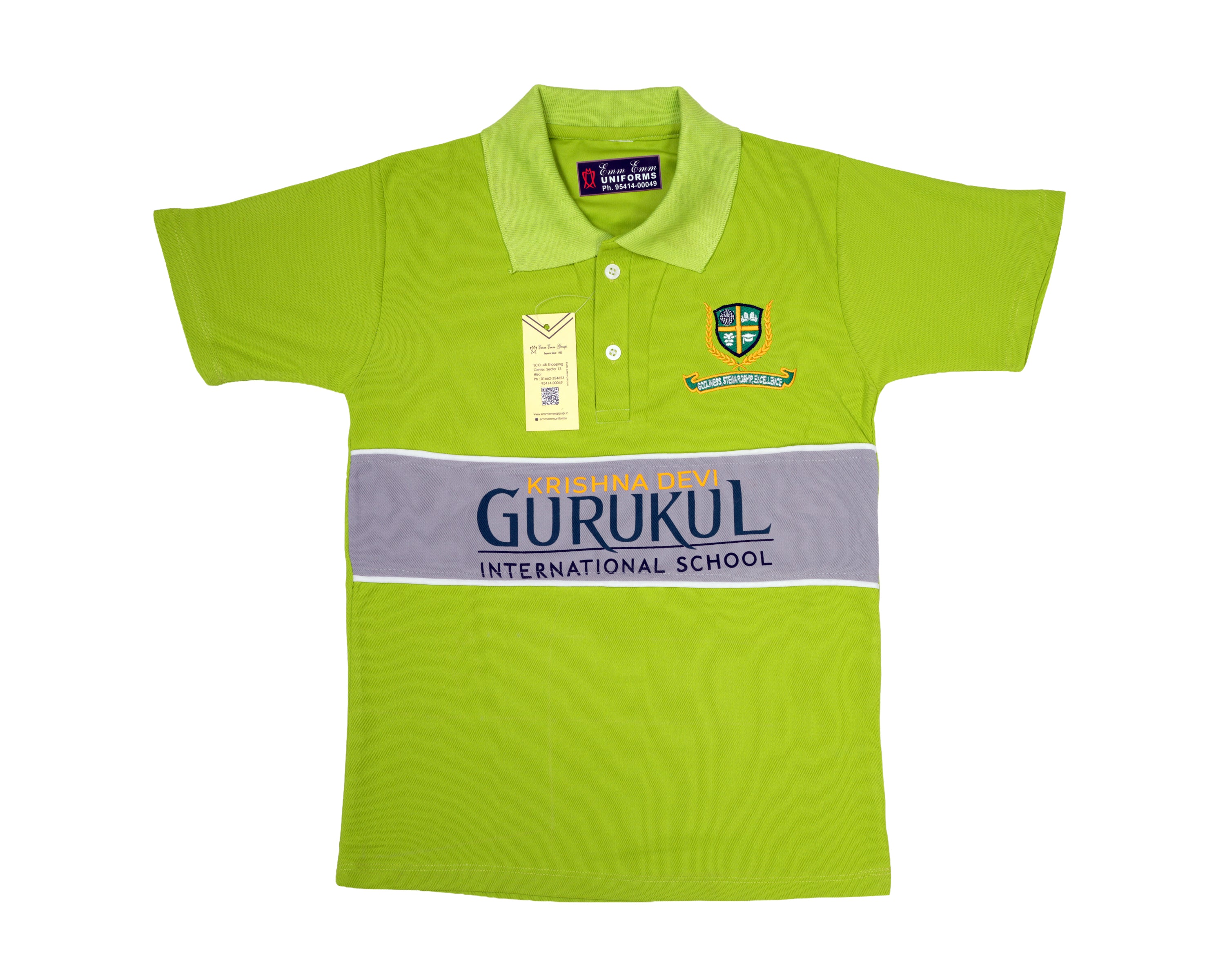 T-Shirt House Green  - Gurukul School